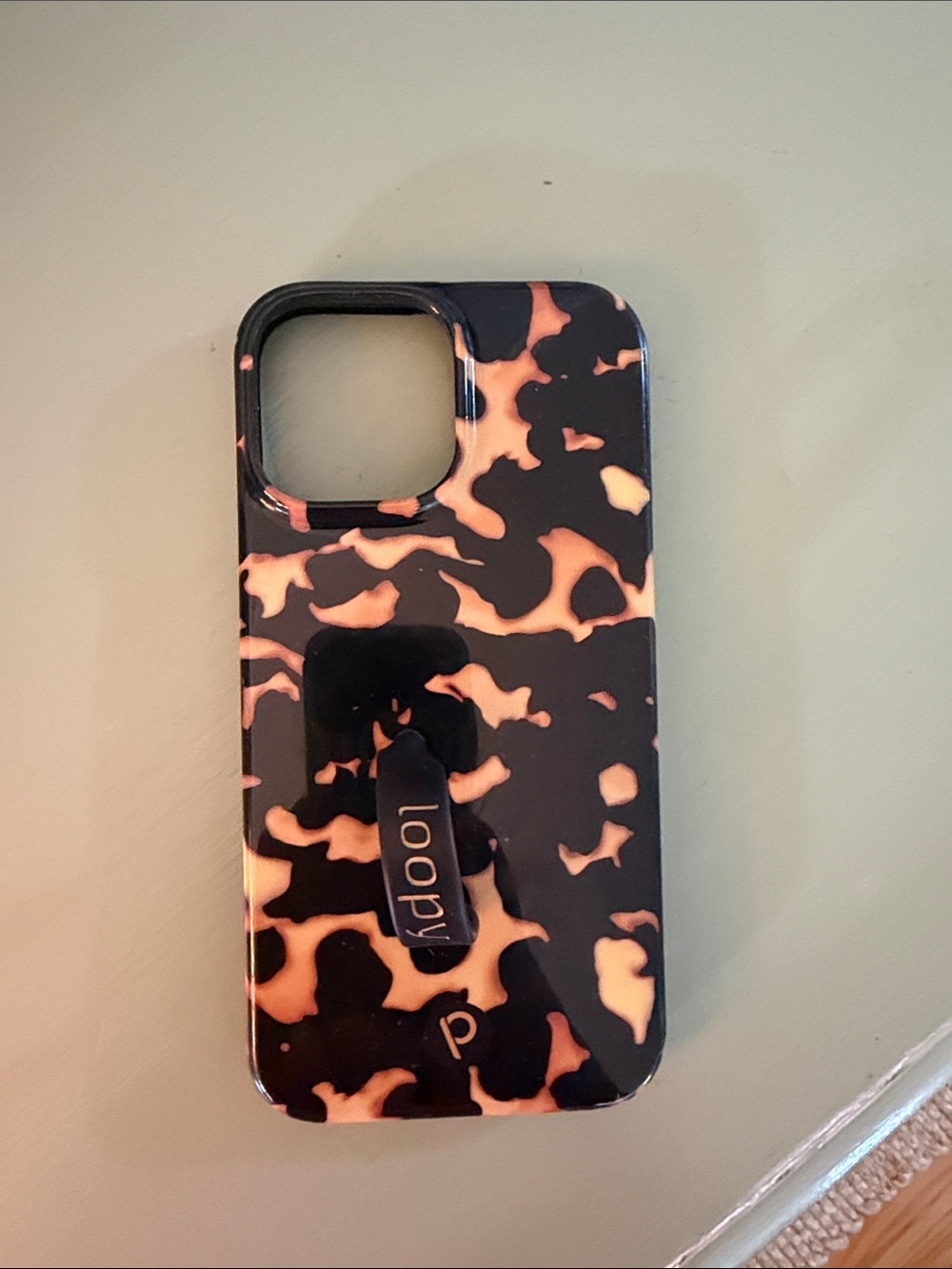 Loopy Case Tortoiseshell Phone Case in Black & Tan - for iPhone 12 Pro Max